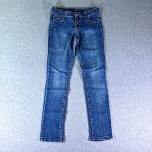 Faded Glory Girls Jeans Blue Size 12 (28x27) Low Rise Straight Stretch
